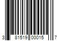 Barcode Image for UPC code 381519000157