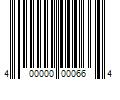 Barcode Image for UPC code 400000000664