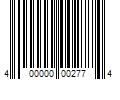 Barcode Image for UPC code 400000002774