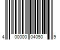 Barcode Image for UPC code 400000040509