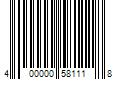 Barcode Image for UPC code 400000581118