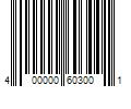 Barcode Image for UPC code 400000603001