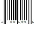 Barcode Image for UPC code 400000603636