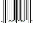 Barcode Image for UPC code 400003027002