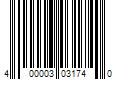 Barcode Image for UPC code 400003031740