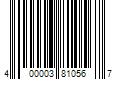 Barcode Image for UPC code 400003810567