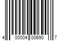 Barcode Image for UPC code 400004006907