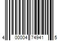 Barcode Image for UPC code 400004749415