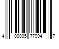 Barcode Image for UPC code 400005779947