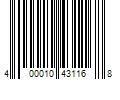 Barcode Image for UPC code 400010431168