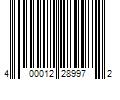 Barcode Image for UPC code 400012289972