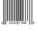 Barcode Image for UPC code 400020116666