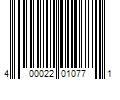 Barcode Image for UPC code 400022010771