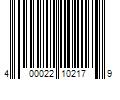 Barcode Image for UPC code 400022102179