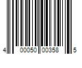 Barcode Image for UPC code 400050003585