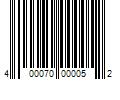 Barcode Image for UPC code 400070000052