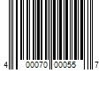 Barcode Image for UPC code 400070000557