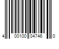 Barcode Image for UPC code 400100047460