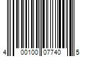 Barcode Image for UPC code 400100077405