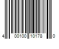 Barcode Image for UPC code 400100101780