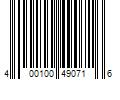 Barcode Image for UPC code 400100490716