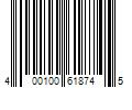 Barcode Image for UPC code 400100618745