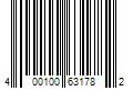 Barcode Image for UPC code 400100631782