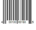 Barcode Image for UPC code 400100631805