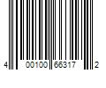 Barcode Image for UPC code 400100663172