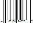 Barcode Image for UPC code 400100740767