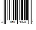 Barcode Image for UPC code 400100740781