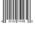 Barcode Image for UPC code 400100741658