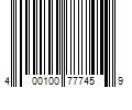 Barcode Image for UPC code 400100777459