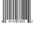 Barcode Image for UPC code 400100780022