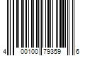 Barcode Image for UPC code 400100793596