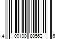 Barcode Image for UPC code 400100805626