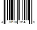 Barcode Image for UPC code 400100835470