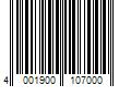 Barcode Image for UPC code 4001900107000