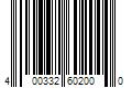 Barcode Image for UPC code 400332602000