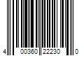 Barcode Image for UPC code 400360222300