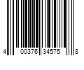 Barcode Image for UPC code 400376345758