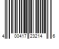 Barcode Image for UPC code 400417232146