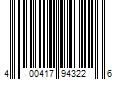 Barcode Image for UPC code 400417943226