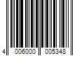 Barcode Image for UPC code 4006000005348