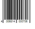 Barcode Image for UPC code 4006814000706