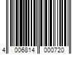 Barcode Image for UPC code 4006814000720