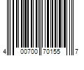 Barcode Image for UPC code 400700701557