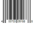 Barcode Image for UPC code 400703051888