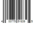 Barcode Image for UPC code 400775518395