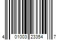 Barcode Image for UPC code 401003233547